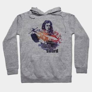 Newton's flaming laser sword Hoodie